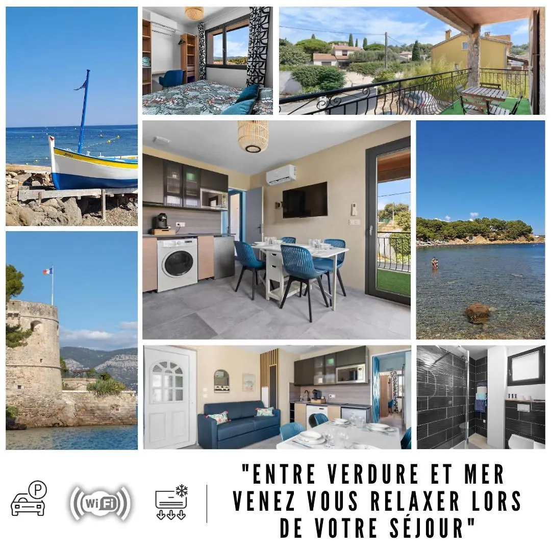 Reves Bleus, T2 Proche Plage Des Sablettes, Clim, Wifi, Place De Parking contacts